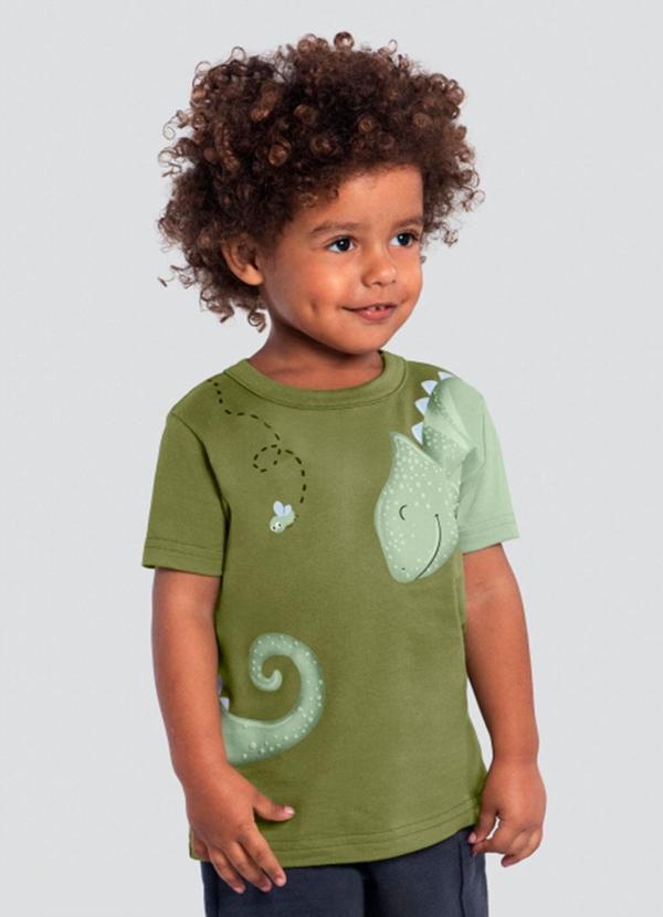 Camiseta Infantil Menino Verde