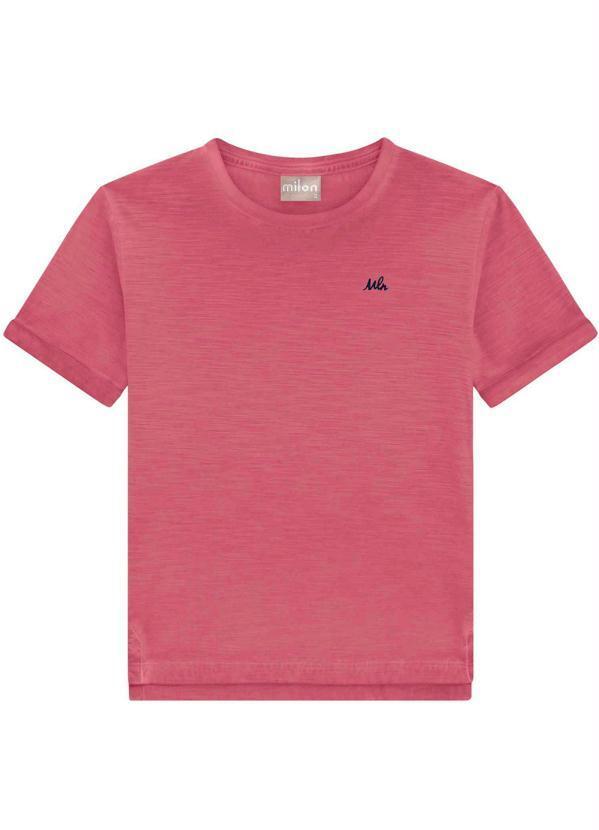 Vista 2 Camiseta Infantil Menino Vermelho Milon Milon