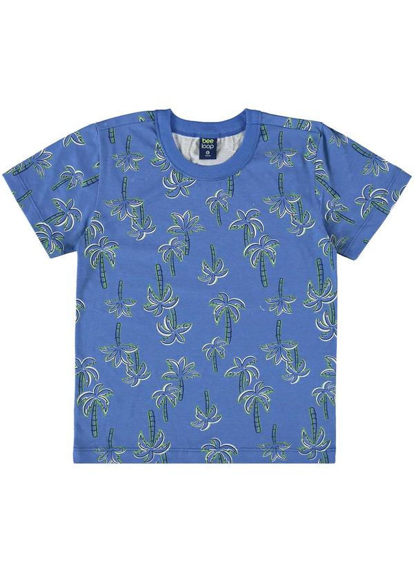 Vista 2 Camiseta Infantil para Menino Azul Bee Loop Bee Loop