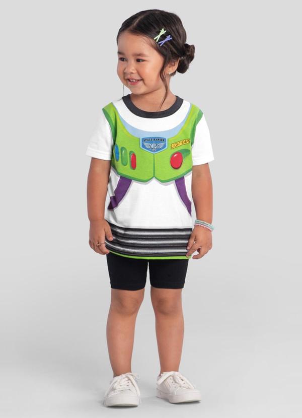 Camiseta Infantil Unissex do Toy Story Branco