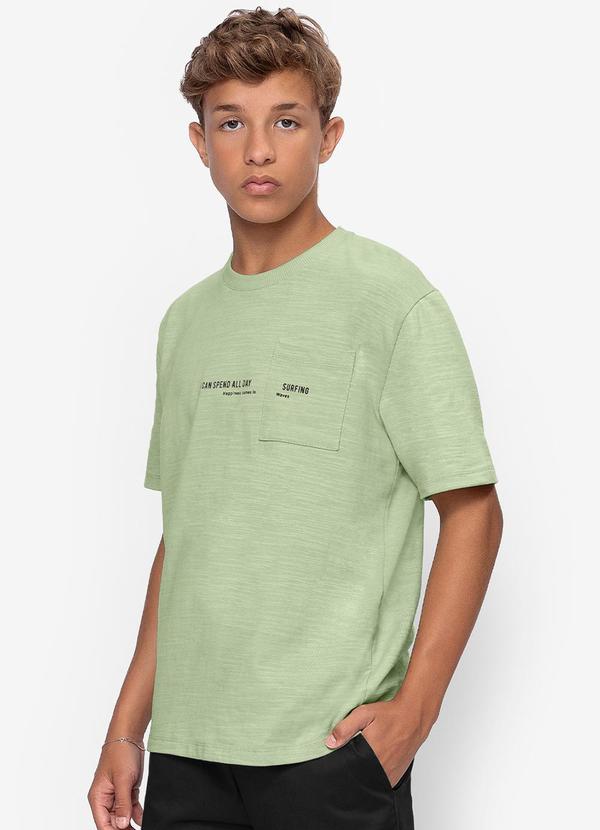 Camiseta Juvenil Malhão Flamê Masculina Verde