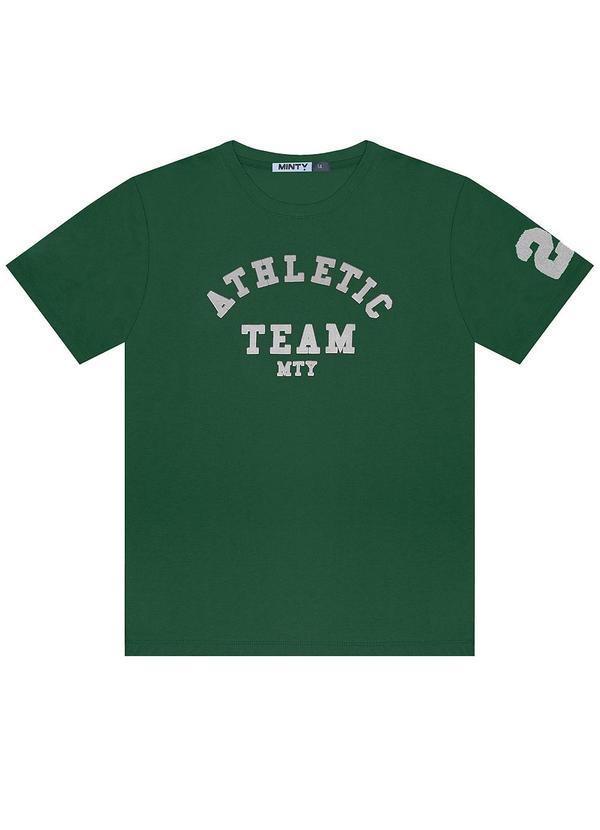 Camiseta Juvenil Masculina em Meia Malha Verde