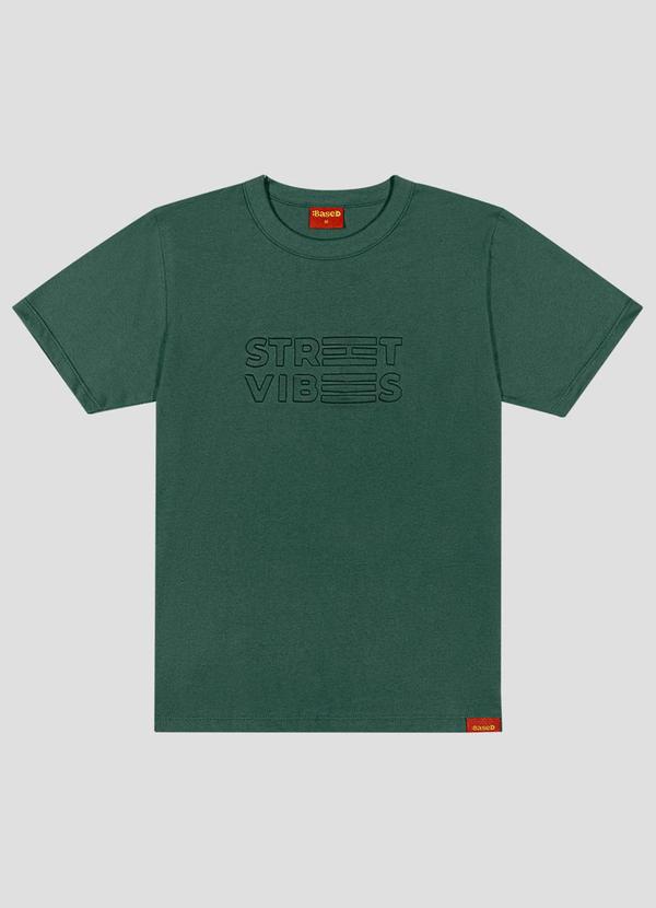 Camiseta Juvenil Masculina Meia Malha Verde