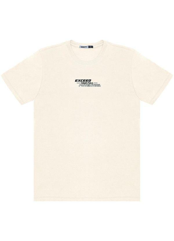 Vista 2 Camiseta Juvenil Masculina Bege MINTY MINTY