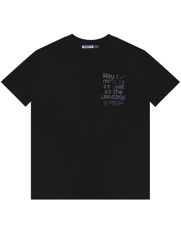 Camiseta Juvenil Masculina Preto
