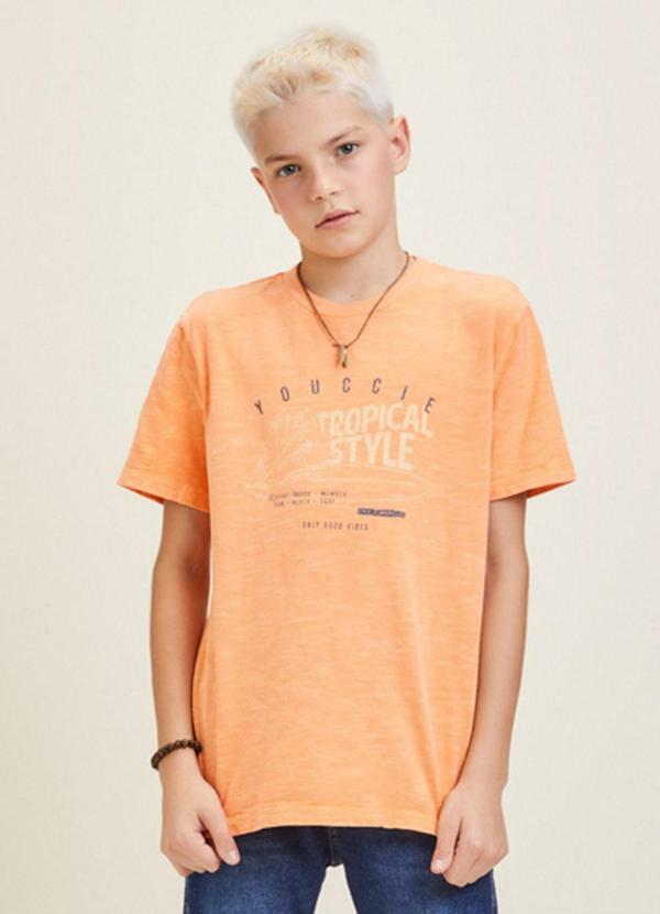 Camiseta Laranja Tropical Style Laranja