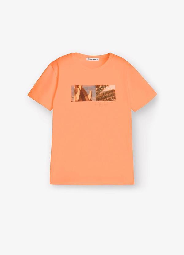 Vista 2 Camiseta Laranja Colcci Colcci