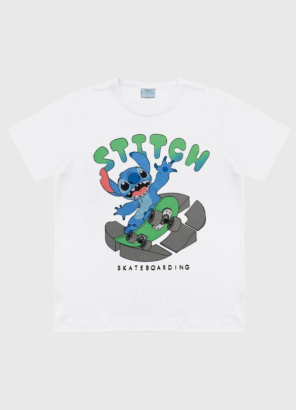 Vista 2 Camiseta Lilo & Stitch Branco Fakini Kids Fakini Kids