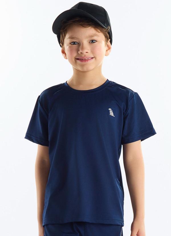 Camiseta Malha Dry Fit Azul