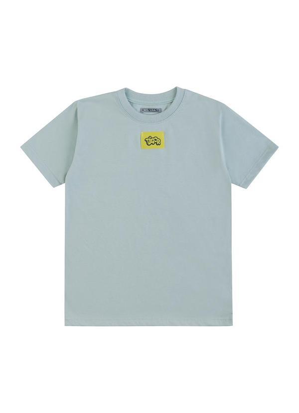Camiseta Manga Curta Azul