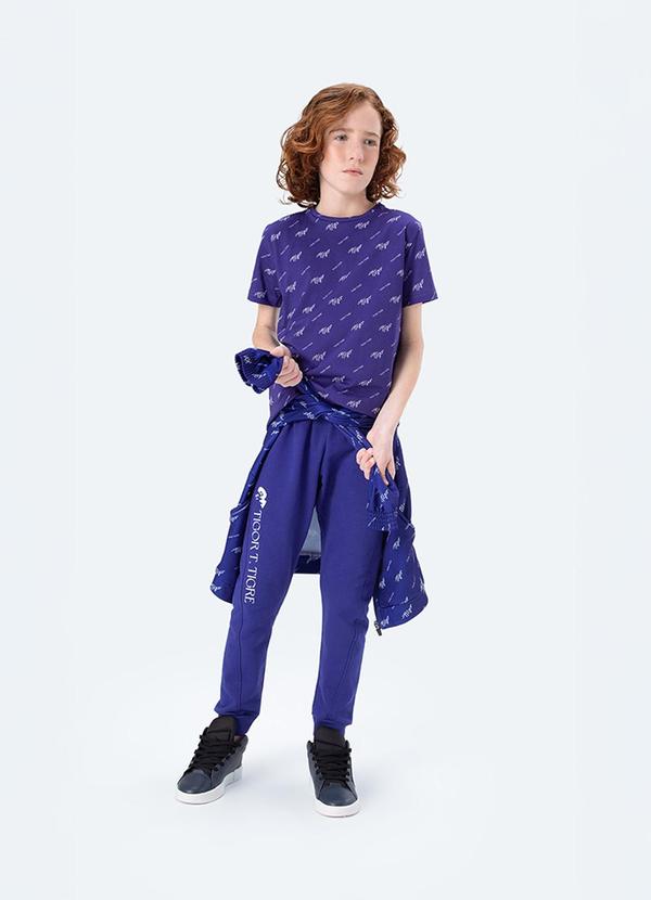 Camiseta Manga Curta Azul
