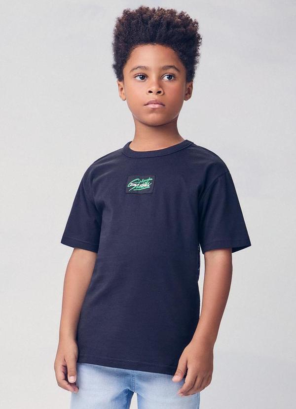 Camiseta Manga Curta do Stitch Preto