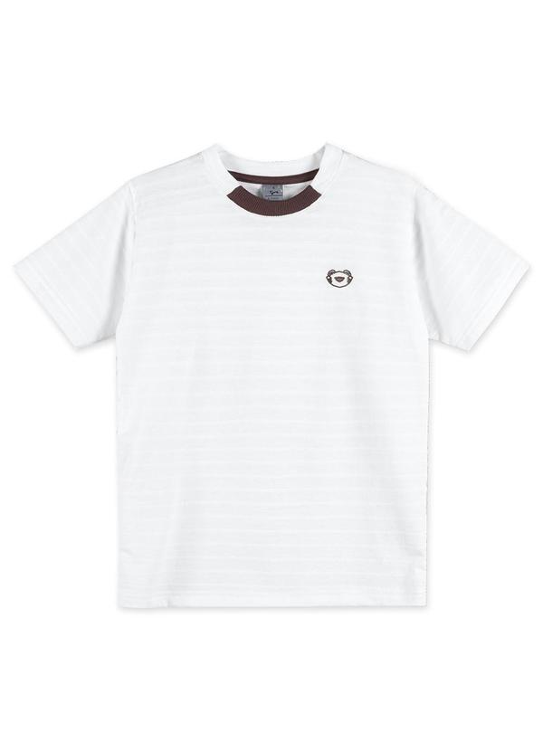 Camiseta Manga Curta Infantil Branco