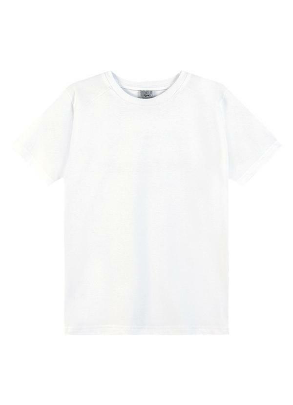 Camiseta Manga Curta Infantil Branco