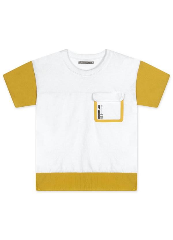 Vista 2 Camiseta Manga Curta Infantil Masculina Branco Tigor T. Tigre Tigor T. Tigre