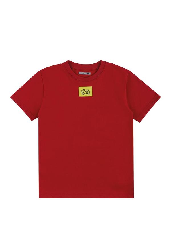 Camiseta Manga Curta Vermelho