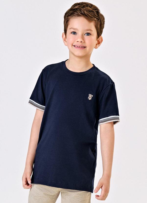 Vista 2 Camiseta Masculina Azul Trick Nick Trick Nick