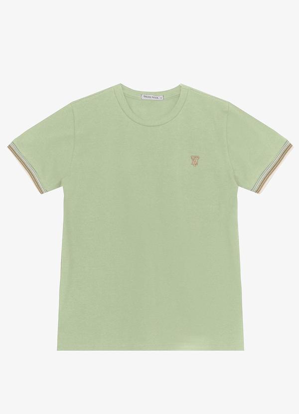 Vista 2 Camiseta Masculina Verde Trick Nick Trick Nick