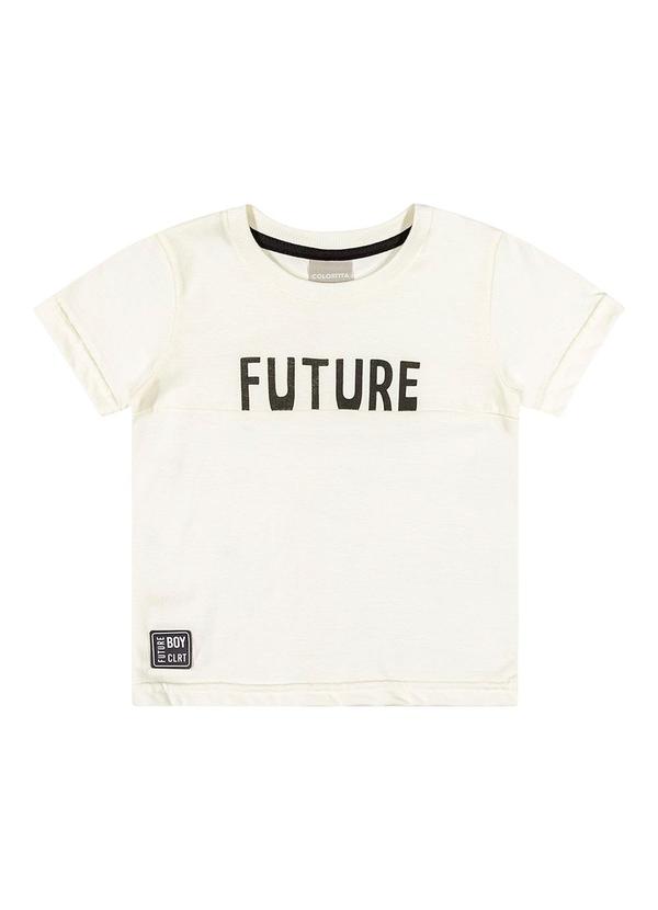 Camiseta Menino Infantil Bege