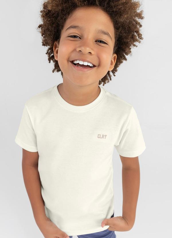 Vista 2 Camiseta Menino Infantil Bege Colorittá Colorittá
