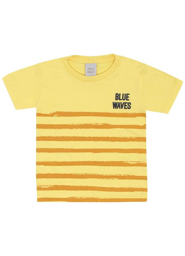 Camiseta Meia Malha Amarelo