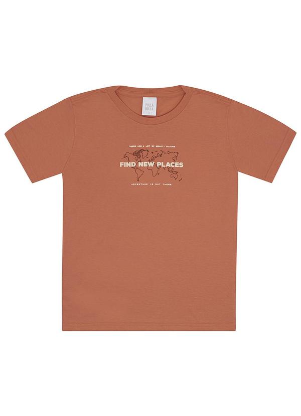 Camiseta Meia Malha Laranja