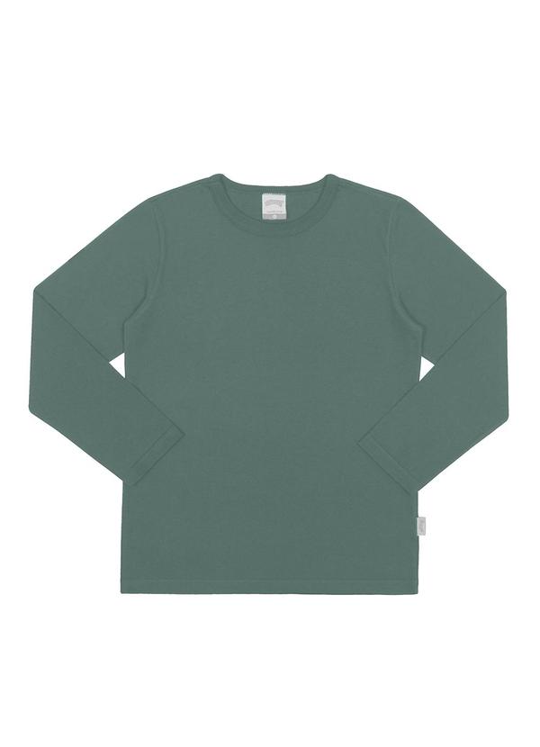 Vista 2 Camiseta Meia Malha Penteada Verde Alakazoo Alakazoo