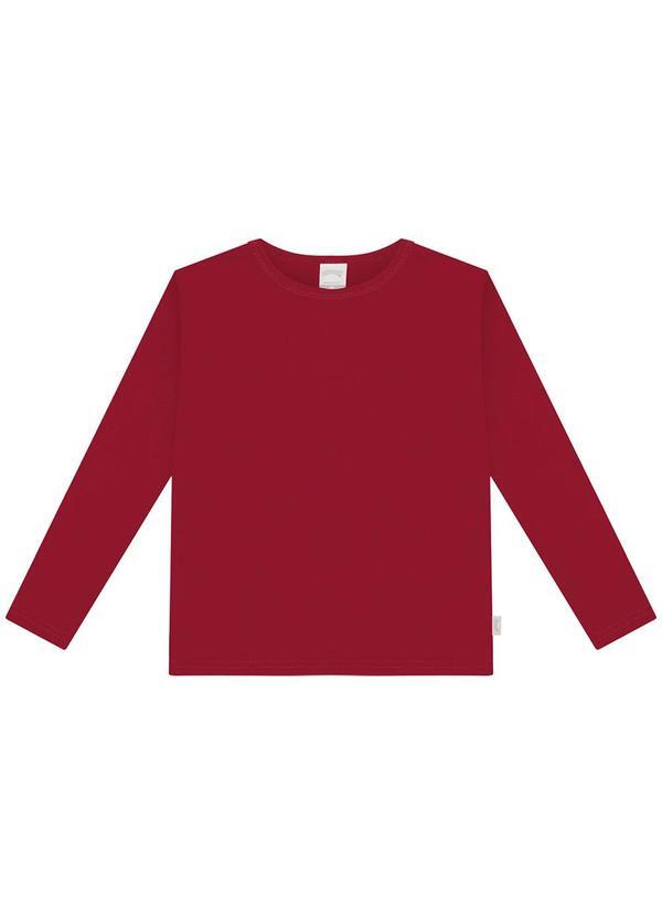 Vista 2 Camiseta Meia Malha Penteada Vermelho Alakazoo Alakazoo