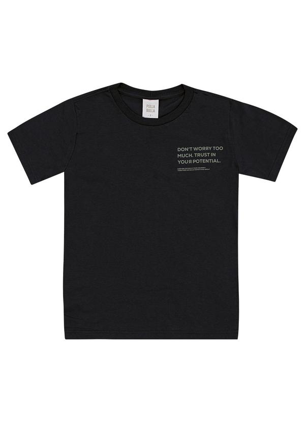 Camiseta Meia Malha Preto