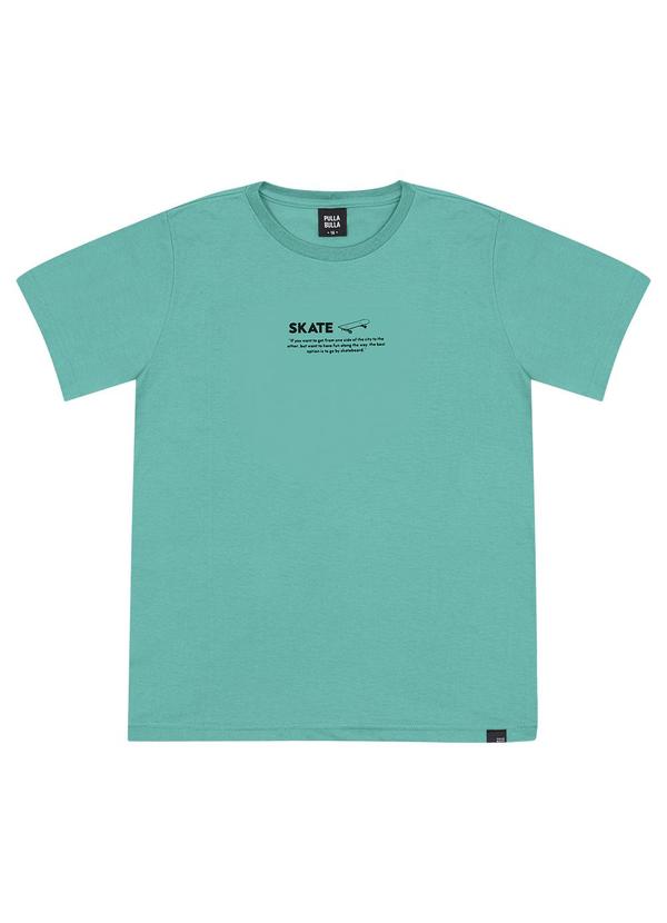 Vista 2 Camiseta Meia Malha Verde Pulla Bulla Pulla Bulla