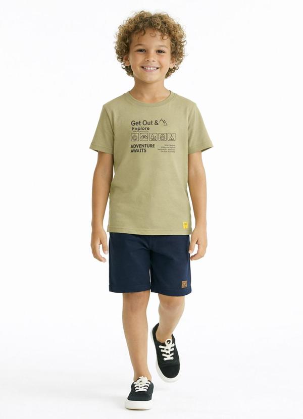 Camiseta Meia Malha Verde