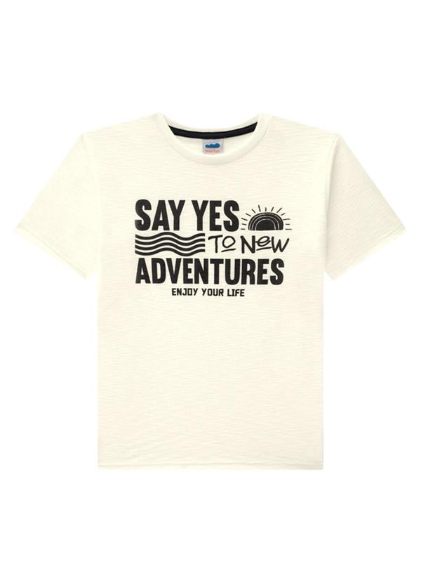 Camiseta Menino em Meia Malha Flamê Bege