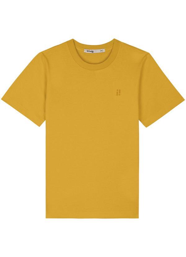 Vista 2 Camiseta Menino em Meia Malha Penteada Amarelo Marlan Marlan
