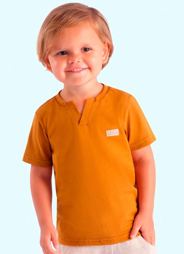 Camiseta Menino Infantil Marrom