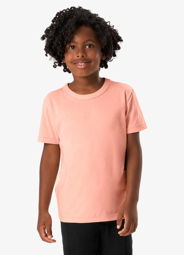 Camiseta Menino Manga Curta Rosa