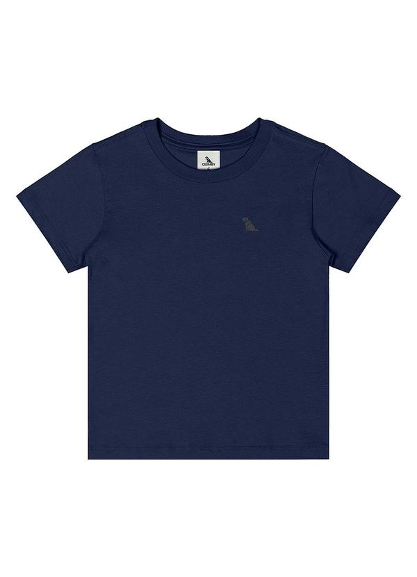 Camiseta Menino Meia Malha Azul