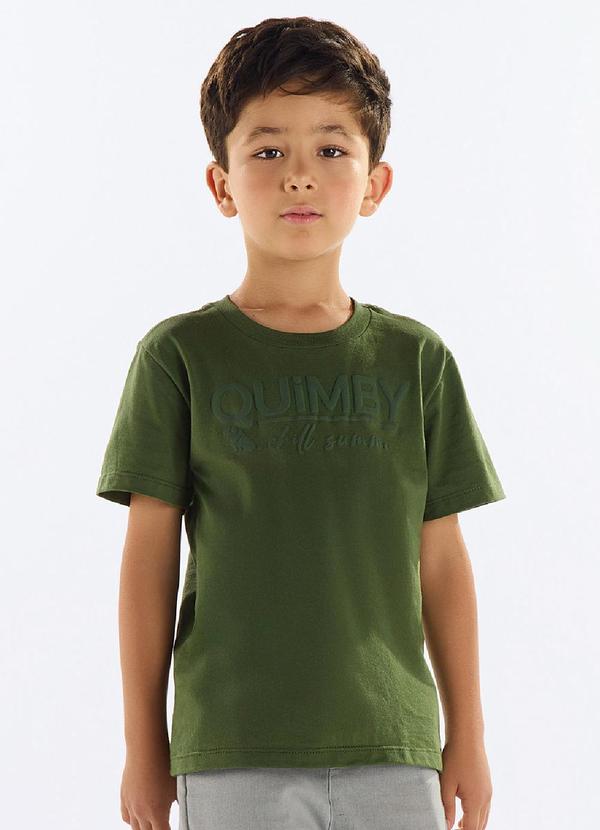 Camiseta Menino Meia Malha Verde
