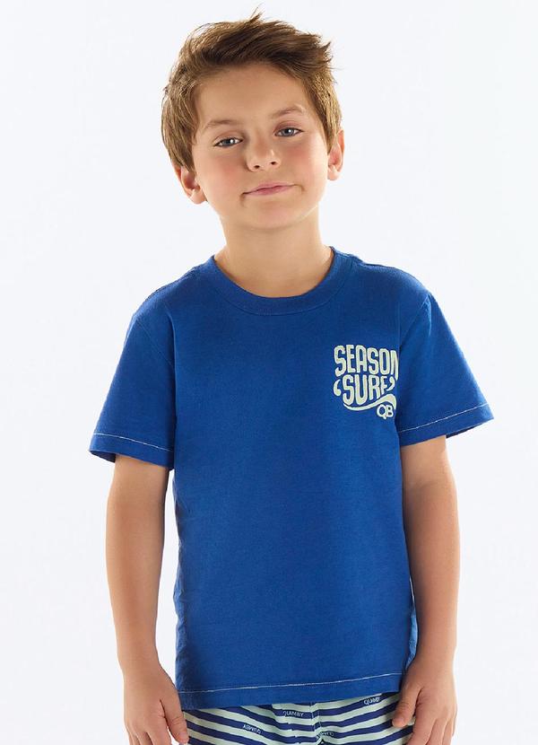Vista 2 Camiseta Menino Season Surf Azul Quimby Quimby