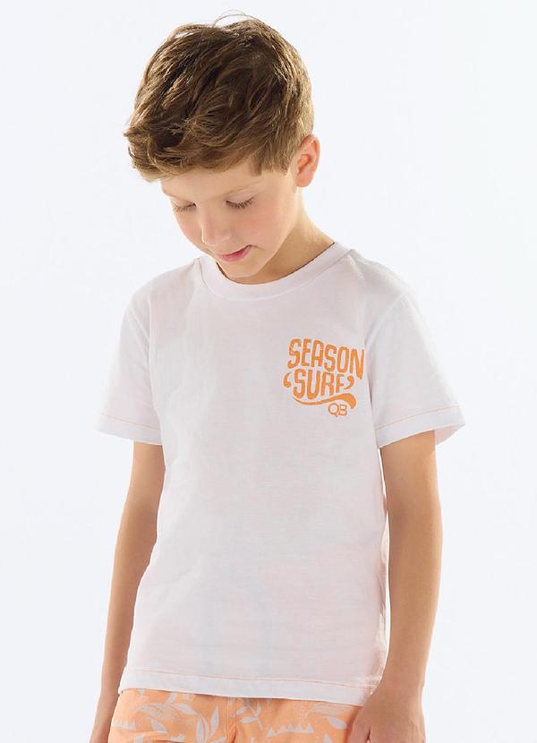 Vista 2 Camiseta Menino Season Surf Branco Quimby Quimby