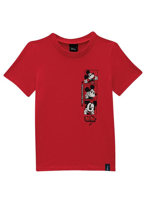 Vista 2 Camiseta Mickey Mouse® Vermelho Malwee Kids Malwee Kids