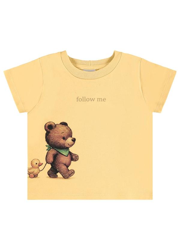 Camiseta Moletinho Amarelo