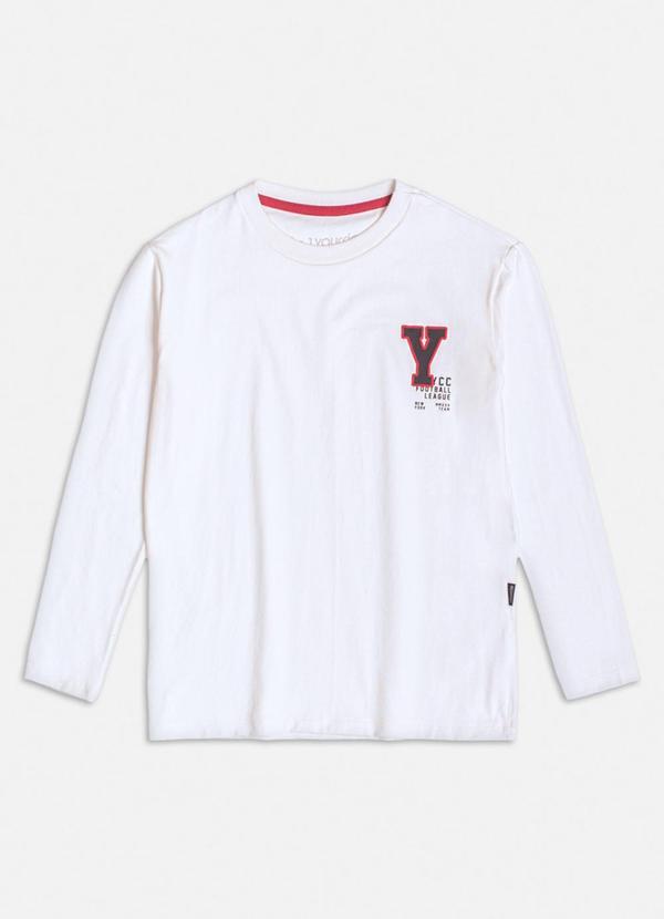 Camiseta Off White com Estampa Branco