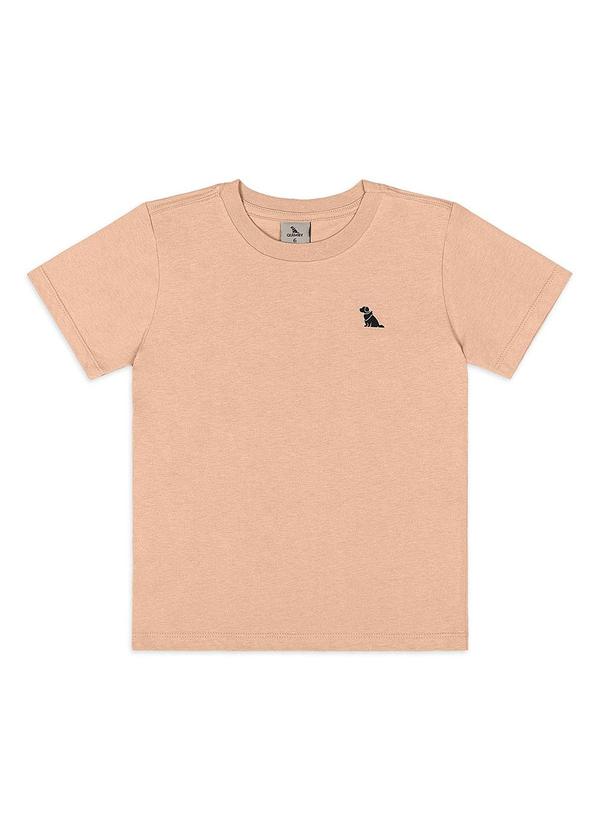 Camiseta para Menino em Algodão Marrom