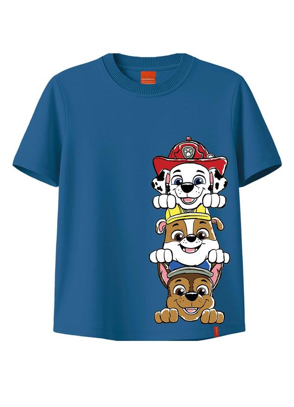 Camiseta Patrulha Canina® em Malha Azul