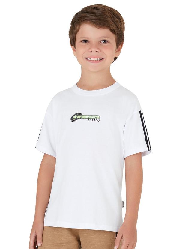 Camiseta Racer em Malha Branco