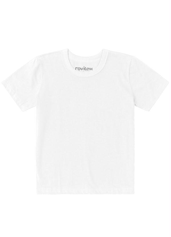 Vista 2 Camiseta Básicos Menino Branco Rovi Kids Rovi Kids