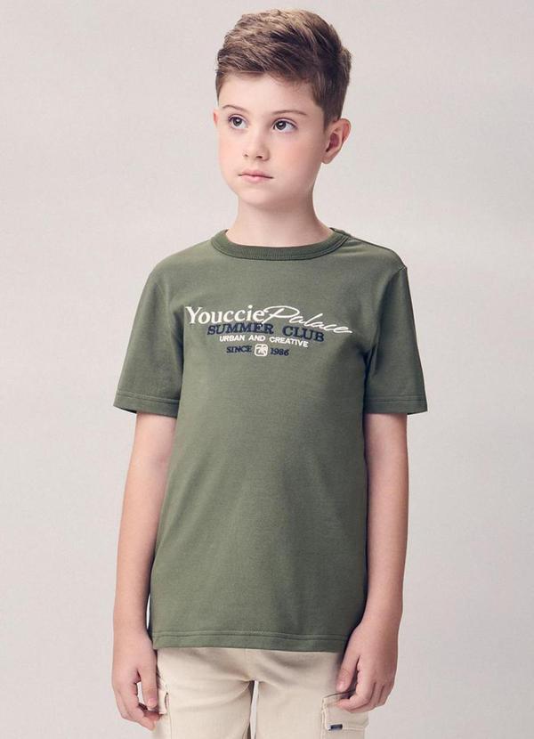 Camiseta Summer Club com Bordado Verde