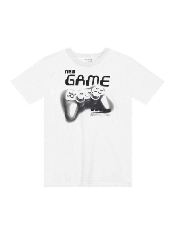 Camiseta Teen Menino de Games Branco