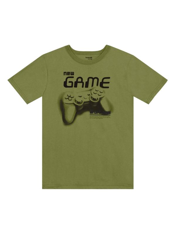 Camiseta Teen Menino de Games Verde