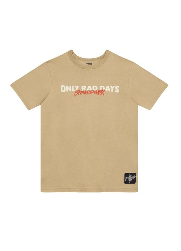 Camiseta Teen Menino em Meia Malha Bege
